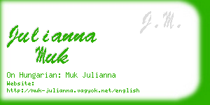 julianna muk business card